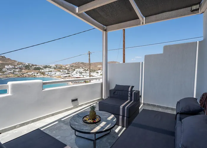 Blue Waters Mykonos Апартаменты Орнос